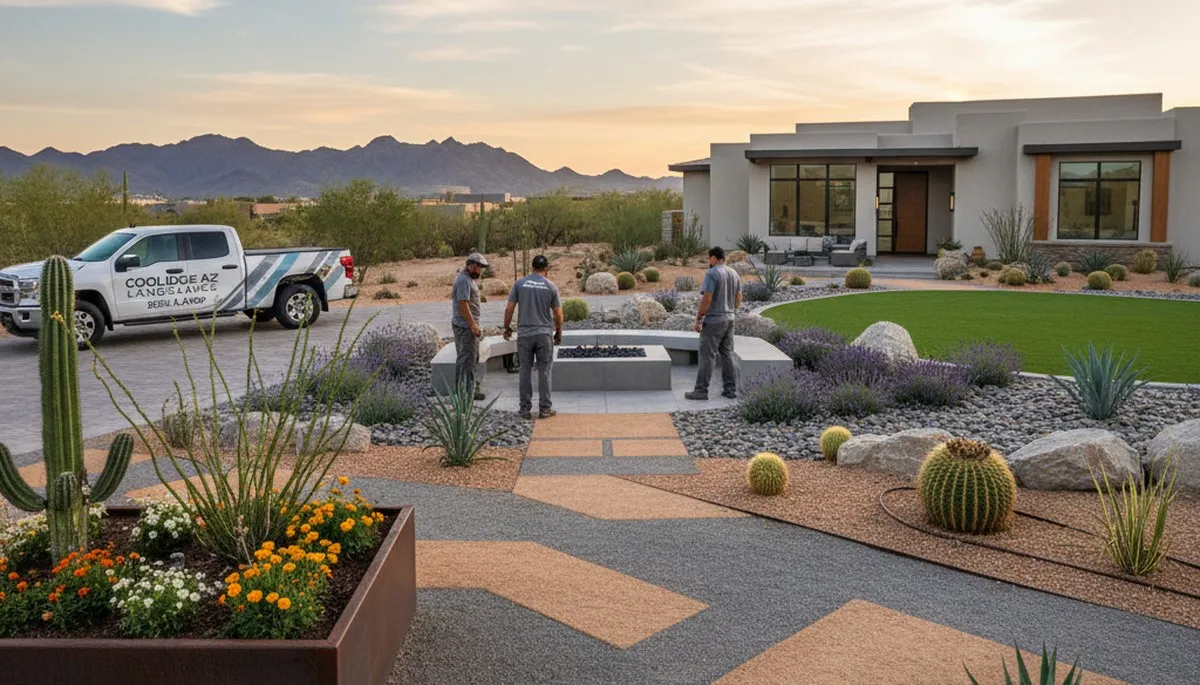Professional landscaping services in Chandler AZ creating lush lawns and outdoor spaces