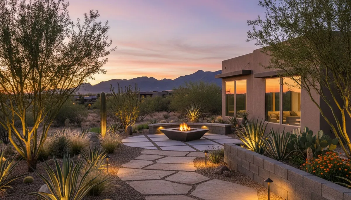 Professional landscaping services in Chandler AZ showcasing expert lawn and garden design