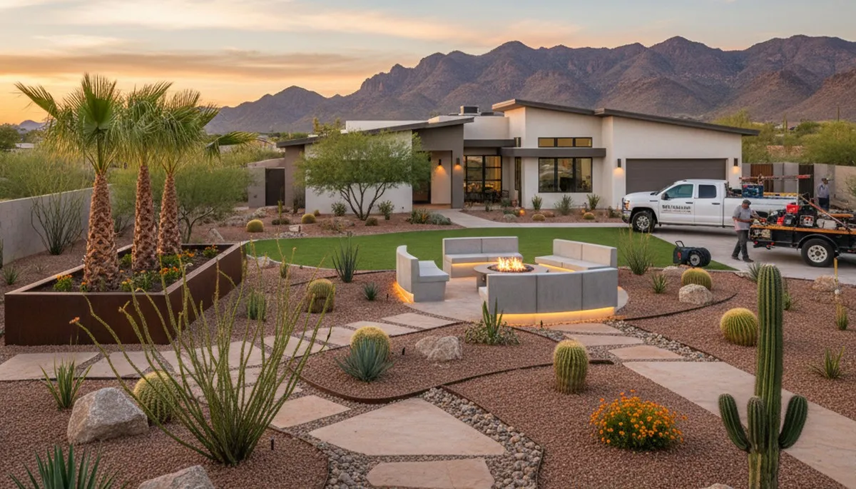 Professional landscaping services in Chandler AZ enhancing residential outdoor spaces